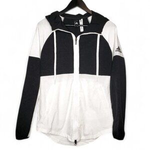 Adidas Color Block Light Windbreaker Hoodie Jacket Men's Athleisure Streetwear S